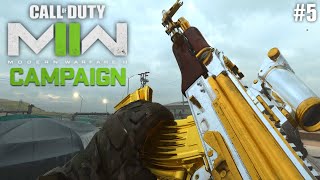 CALL OF DUTY MWII PS5 Campaign Part 5 - Golden AK FOUND (Gameplay Walkthrough)
