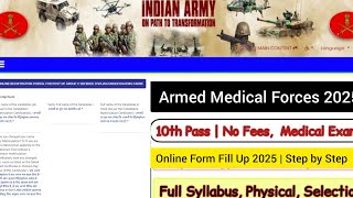 dgafms group c recruitment 2025 form fill up  | armed forces medical services form fill up 2025