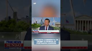 SECDEF Hegseth comments on Trump's firing of top Pentagon leaders