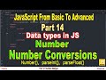 Number Conversions | Number data type in JavaScript | Part 14 | JavaScript | #SmartCode