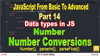 Number Conversions | Number data type in JavaScript | Part 14 | JavaScript | #SmartCode
