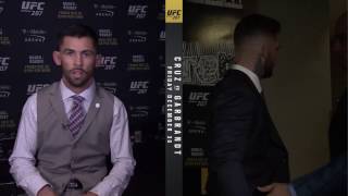 UFC 207: Cody Garbrandt Heated Exchange with Dominick Cruz