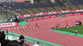 2019日本選手権陸上 女子100m予選3組