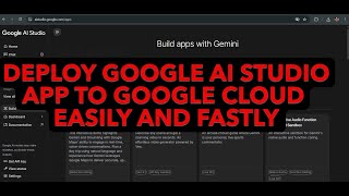 DEPLOY GOOGLE AI STUDIO APP TO GOOGLE CLOUD RUN