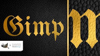Create Gold Leaf Textures and Realistic Gold Text in GIMP