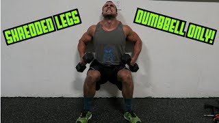 Intense Tabata Dumbbell Leg Workout (HIIT)