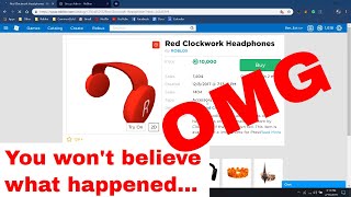 Buying Limited Roblox Workclock Headphones - buying red clockwork headphones on roblox