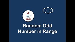 random odd number from range in java