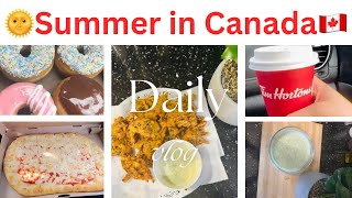 How summer look like in Canada🇨🇦||Crispy Pakora Recipe by Hoorain vlogs