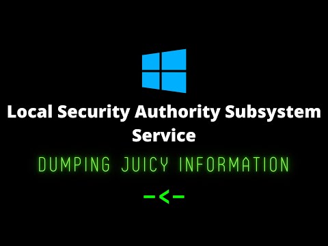 Dumping lsass Service and Extracting Juicy Information from the memory | windows