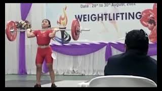 Kiuchangliu Gangmei  for securing second place in weight lifting in the 2nd Manipur Olympic 2022.