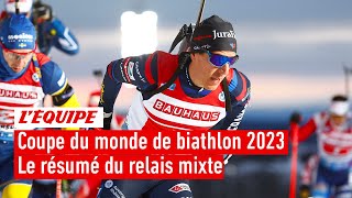 Coupe du monde de Biathlon 2023 - La France maîtrise le relais mixte d'Östersund