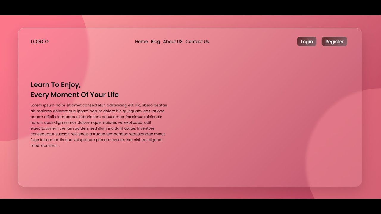 Creating A Responsive Website Using Html Css Youtube