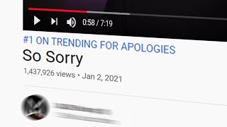 Trending, for Apology Videos