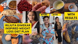 I Tried RUJUTA DIWEKAR'S Weight-Loss Diet plan~RUJUTA DIWEKAR'S Healthy Indian diet plan~Hindi Vlogs