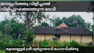 വിളിച്ചാൽ വിളിപ്പുറത്തെത്തുന്ന ദേവി #mayannur #thrissur #mahavishnu #devitemple #ottapalam #temples