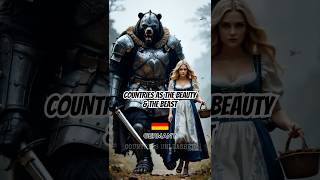 If Countries Were Beauty and the Beast – AI Transformation! 🌍🦁✨ #shorts #AI #FantasyMashups