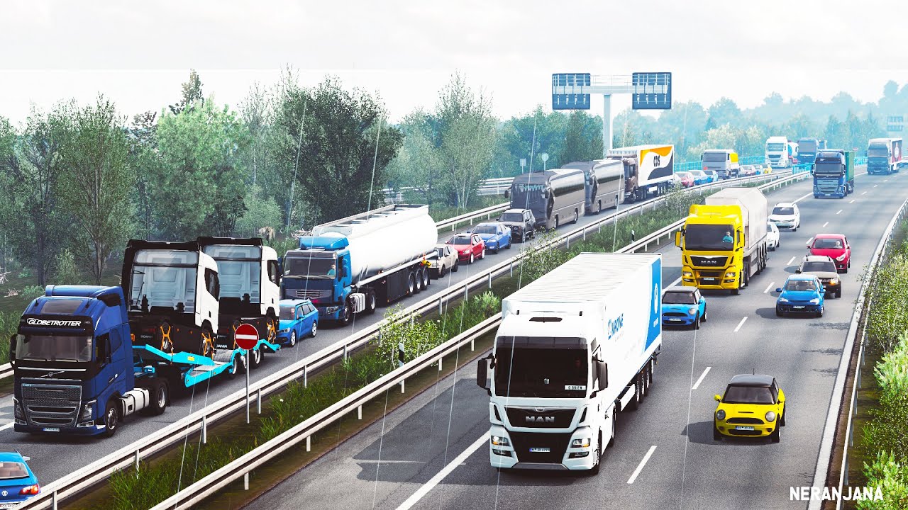 Real Traffic Density | ETS2 Mods V1.40 - YouTube