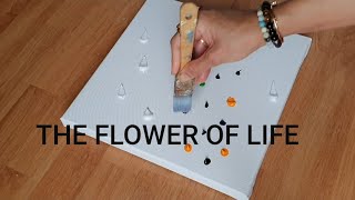 Acrylic Painting Demo / How to paint simple Floral / Abstra t Flower / Palette knief / Easy Flowers