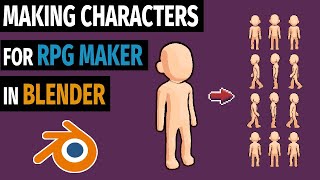3D to Pixel - Making a RPG Maker Character Sprite Sheet in Blender