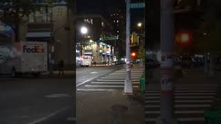 Standing on the corner of Broadway and 73st at night #manhattan #youtube