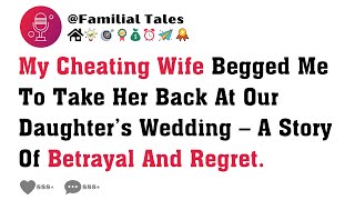 My Cheating Wife Begged Me To Take Her Back At Our Daughter’s Wedding – A Story Of Betrayal & Regret