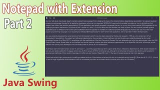 Java - How to Make Notepad With Extension ( Part 2/2 )
