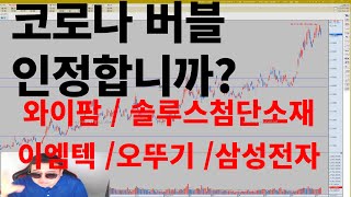 테슬라 다음은 애플(양갱이 박스하단 / 와이팜 / 솔루스첨단소재 / 이엠텍 / 대한제당우 / 오뚜기 / 삼성전자)