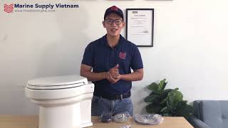 Review - Giới thiệu sản phẩm Toilet điện Vetus TMW12Q