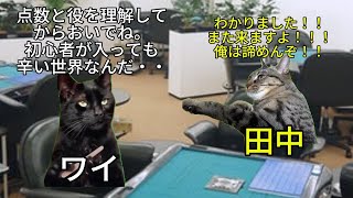 【猫ミーム】雀荘の面接に来たメンタルお化けの学生田中君