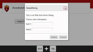 Accessible MooTools Dialog