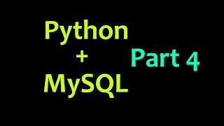 MySQL Database with Python Tutorial Part 4 - Inserting Variables as Data