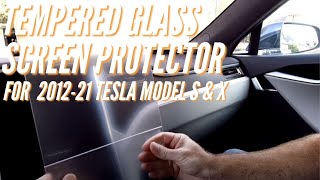 Tempered Glass (9H) Screen Protector Installation for Tesla Model S and Model X