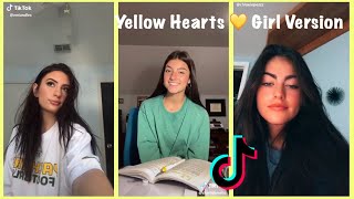 Yellow Hearts Girl Version Singing TikTok Compilation