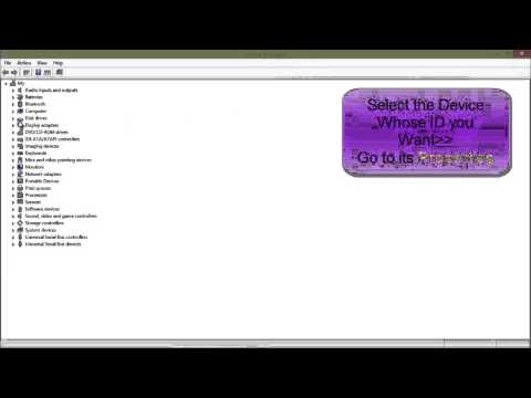 How to find Device ID and Vendor's ID in Windows System How to find Device ID and Vendor's ID in Windows System