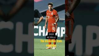 The evolution from coutinho #football #fussball