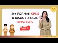 FORMASI CPNS LULUSAN SMA YANG SEPI PEMINAT | PELUANG BESAR | GAJI BESAR