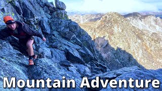 Hiking \u0026 Scrambling Alone up the ridge line less traveled on Quandary Peak (14,000’+ in Colorado)