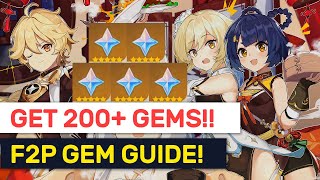GET 200+ F2P Primogems! 16 Hidden Achievements, Quest \u0026 Chests! | Genshin Impact