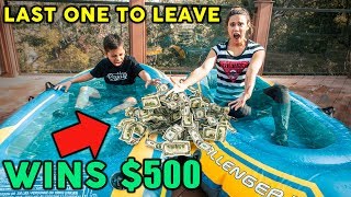 LAST To Leave ICE COLD WATER Wins $500 CHALLENGE **8 YEAR OLD VS MOM** | The Royalty Family