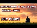 handumanan sa usa ka awit July 14,2024