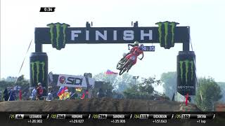 Geerts crash fighting with vialle - MX2 race 2 - MXGP of Città di Mantova 2020 #motocross