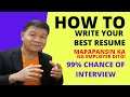 HOW TO WRITE YOUR BEST RESUME, TAMANG SAGOT | Get Good Gerry