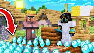 Encontramos una ALDEA con HUERTOS de DIAMANTES en MINECRAFT! 😱