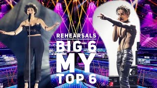 Eurovision 2021 - Rehearsals Big 5 + The Netherlands - My Top 6 (Grand Final) 🇬🇧🇫🇷🇮🇹🇳🇱🇩🇪🇪🇸