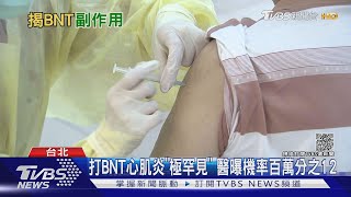 家長憂副作用 打BNT心肌炎「極罕見」 醫曝機率百萬分之12｜TVBS新聞