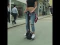 This is a one wheel self-balancing electric scooter