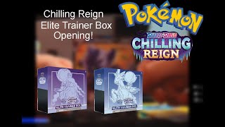 POKEMON CHILLING REIGN TGC ELITE TRAINER BOX OPENING!