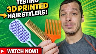 Testing 3D Printed Hair Stylers! #3dprinting #prototypetesting #3dprinted #diytools