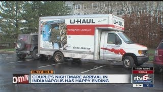 Couple's nightmare arrival in Indianapolis has happy ending